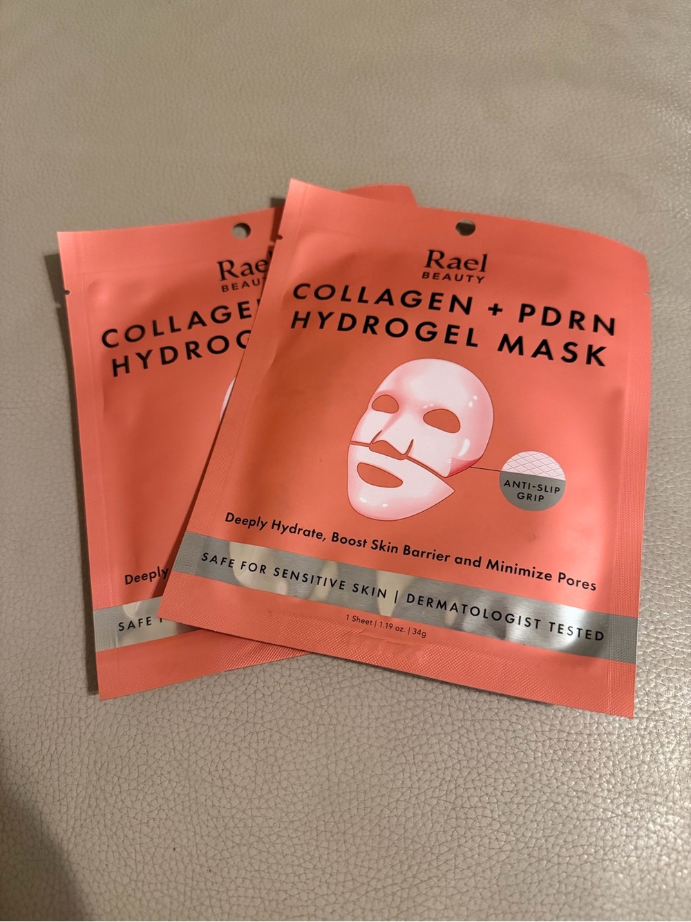 Rare Beauty Collagen + PDRN Hydrogel Mask - Coral